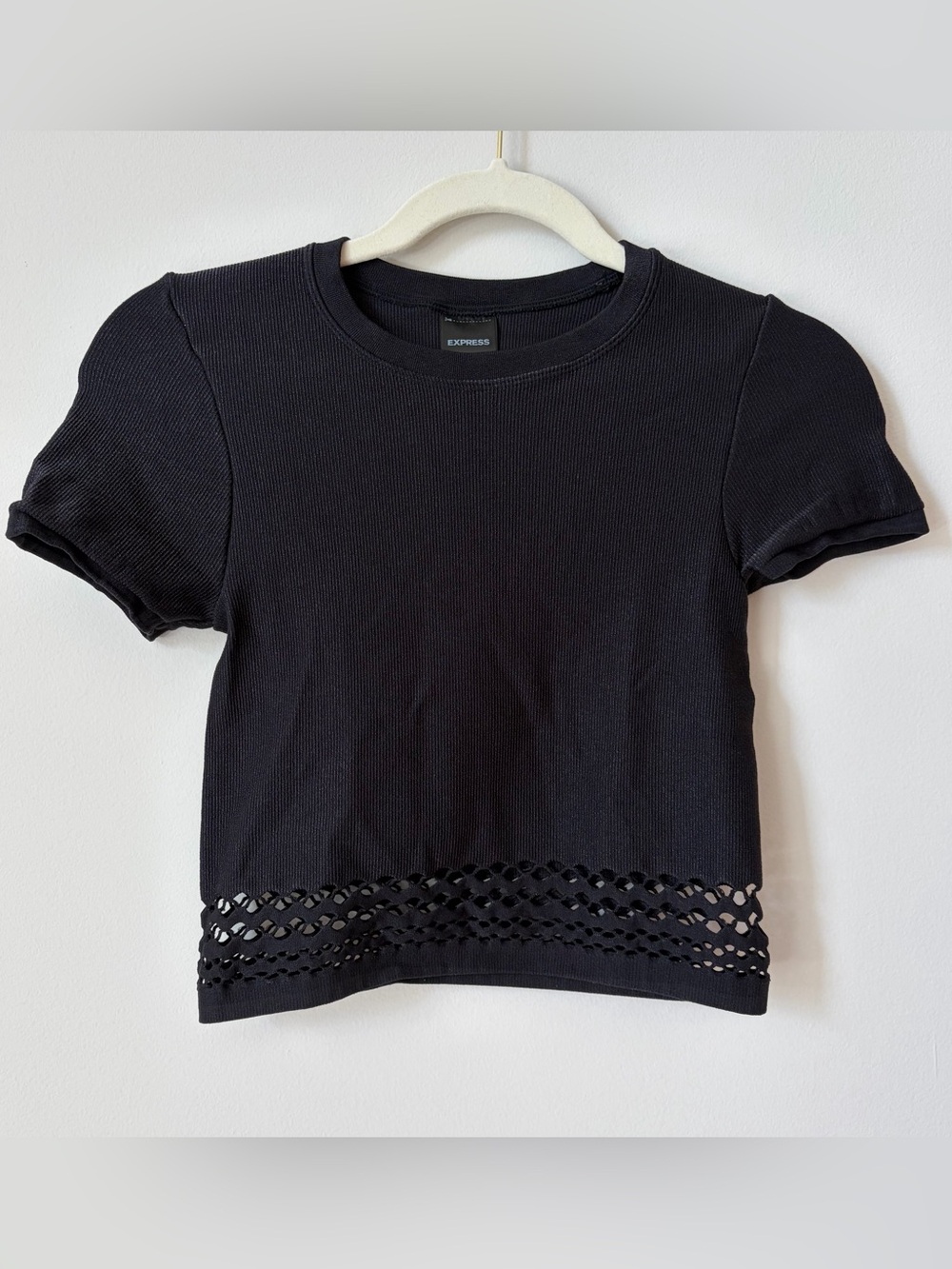 Express Ribbed Crop Tshirt